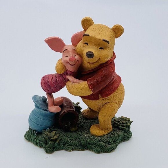 Disney Simply Pooh RETIRED "Hugs are Better than Honey" Pooh and Piglet Figure - Picture 1 of 6